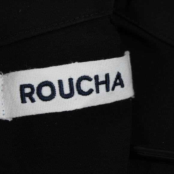 Roucha Jumpsuit Womens 4 A Wide Leg Mock Neck Sleeveless Minimalist Quiet Luxury - Picture 7 of 14